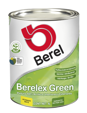 galon cuatro litros berelex green purifica el aire