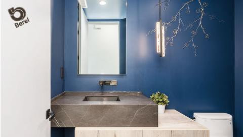Baño Azul_Berel_Green_Baño_Interiores_